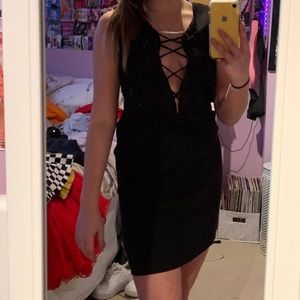 Kendall & Kylie Black Strappy Dress